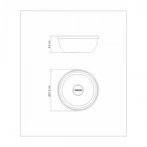 Bowl con Tapa Tramontina Freezinox 61222 20cm 2,2L