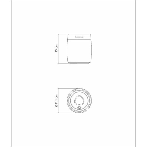 Envase para Alimentos Tramontina Purezza Vidrio 800ml