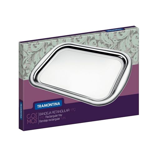 Bandeja Tramontina Cosmos 61316 Rectangular Inox. 39x25x2cm