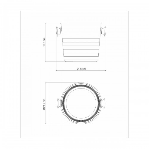 Champañera Tramontina Millenium 61340 Inox 20cm 5,2L