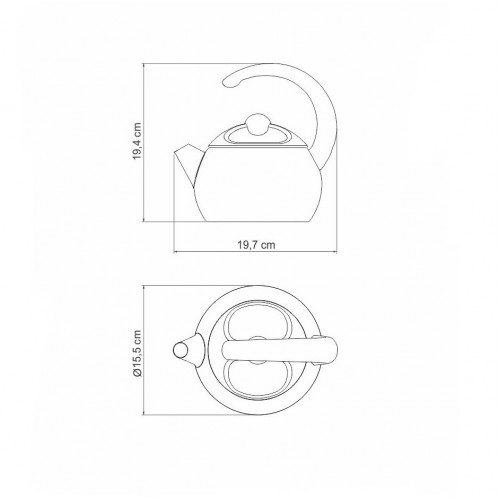 Pava Tramontina 61482 Acero Inoxidable 15cm 1,3L