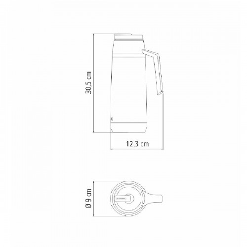 Termo con Pico Tramontina Exata 61640 Inox. 1L