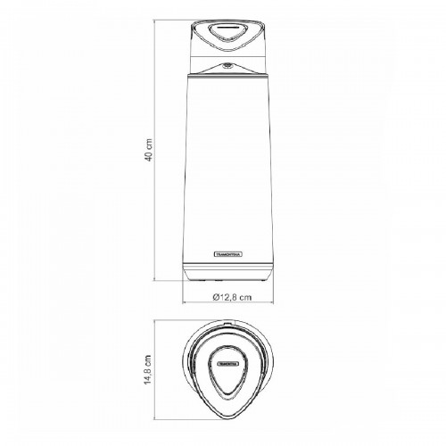Termo Sifón Tramontina Exata 61641 Inox. Vidrio 1,8L