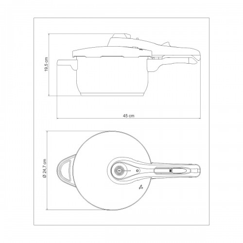 Olla a Presion con Vaporera Tramontina Solar 62513 4,5L