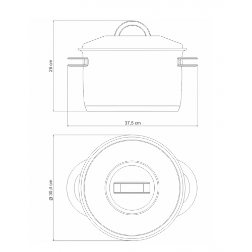 Olla Tramontina Solar 62505 28cm 12,0L