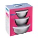 Bowls con Tapa Tramontina Freezinox 64220 3pzs Blanco