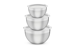 Bowls con Tapa Tramontina Cucina 64220 Inox 3pzs Blanco Bowls con Tapa Tramontina Cucina 64220 Inox 3pzs Blanco