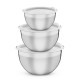 Bowls con Tapa Tramontina Cucina 64220 Inox 3pzs Blanco