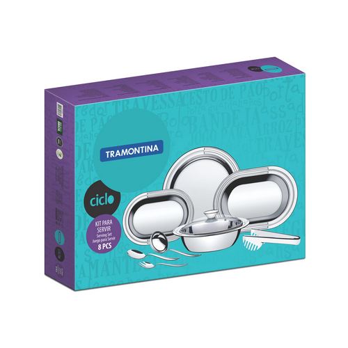 Juego para Servir Tramontina Ciclo 64510 Inox 8pzs