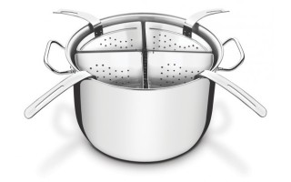 Olla para Pasta Tramontina 65620 Inox. 30cm 13,5L 5pzs Olla para Pasta Tramontina 65620 Inox. 30cm 13,5L 5pzs