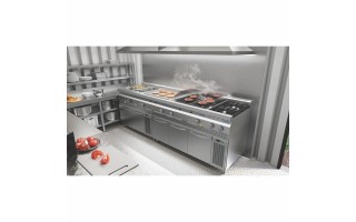 Parrilla a Gas Tramontina Cooktop América 67321 40x77cm Parrilla a Gas Tramontina Cooktop América 67321 40x77cm