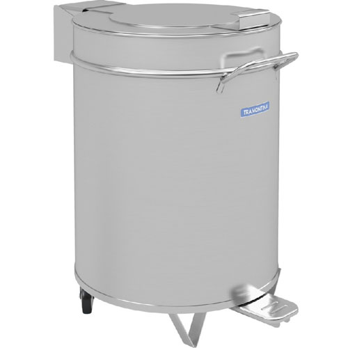 Basurero Tramontina 68000 Acero Inox. Tapa Pedal 50L