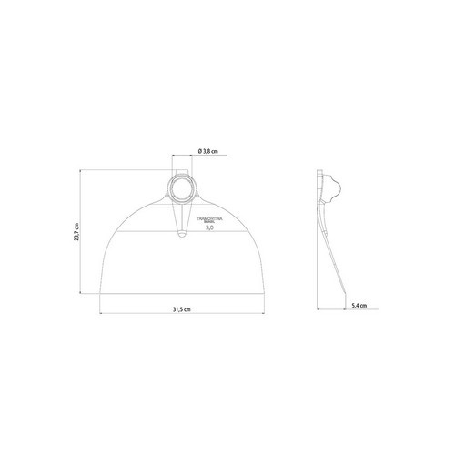 Azada Tramontina 77250 Pesada 3.0 32cm sin mango