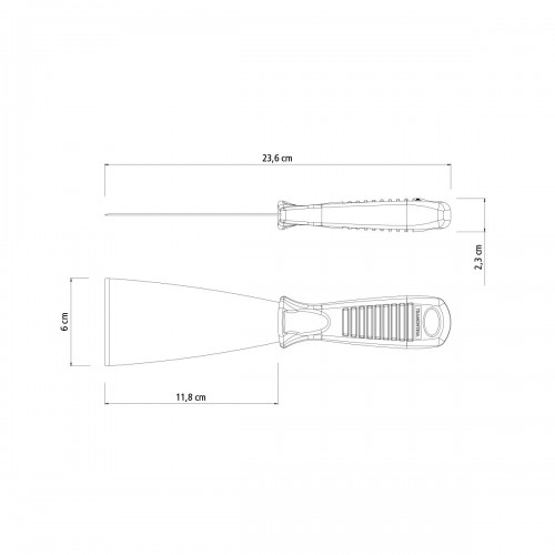 Espatula Rigida Tramontina m:plastico 6cm