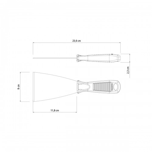 Espatula Rigida Tramontina m:plastico 8cm