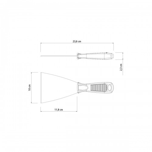 Espatula Rigida Tramontina 77395 Plastico 10cm