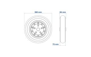 Rueda para Carretilla Tramontina Inflable 3,25/8" Rueda para Carretilla Tramontina Inflable 3,25/8"