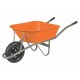 Carretilla Tramontina 77717 Plastica Rueda Inflable Naranja 55L