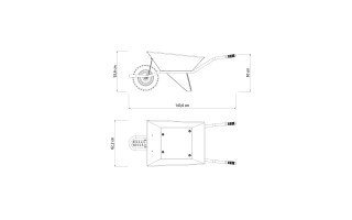 Carretilla Tramontina Extraforte 77714 65L Rueda Maciza