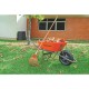 Carretilla Tramontina 77717 Plastica Rueda Inflable Naranja 55L