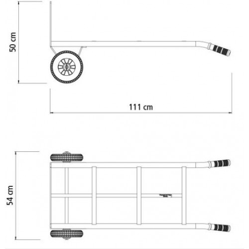 Carretilla Vertical Tramontina 77753 180kg Rueda Maciza