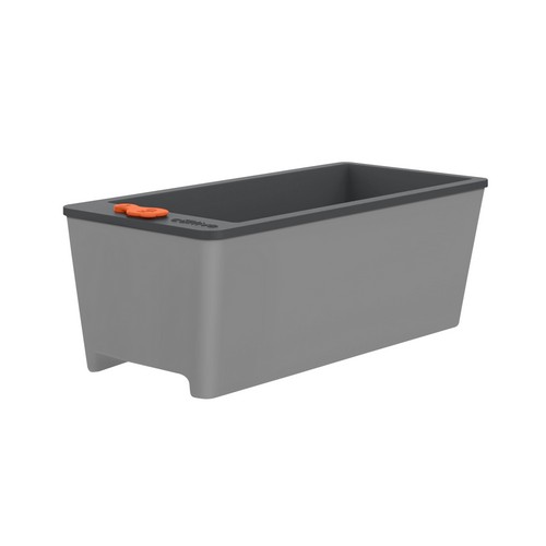 Maceta Autoirrigable Tramontina 58x24cm Gris