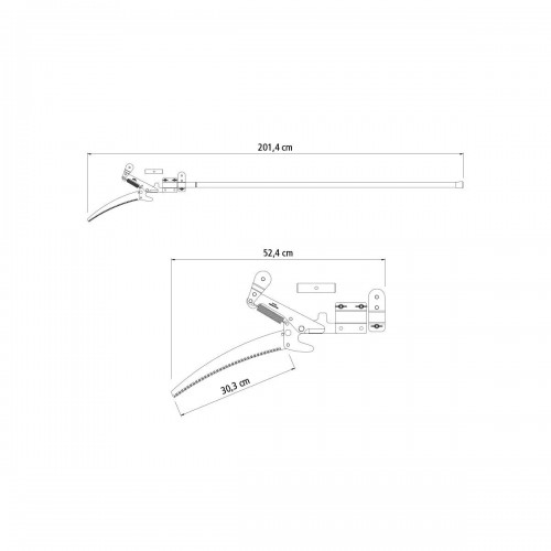 Serrucho para Podar Ramas Altas Tramontina extensible 3m