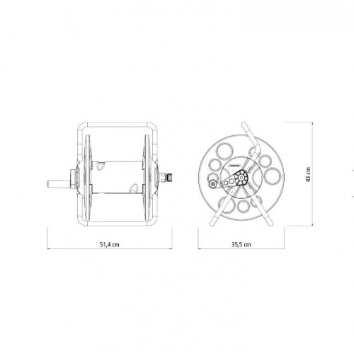 Enrollador de Manguera Tramontina 78594 50m