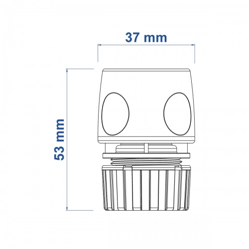 Acople Rapido para manguera con stop Tramontina 1/2"