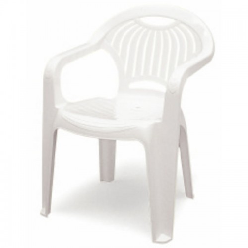 Silla Tramontina Pipa 92213 Plastico Blanco