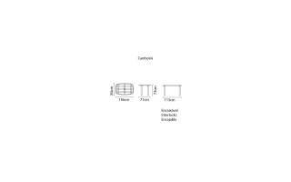 Mesa Tramontina Camboriu 92302 Rectangular Blanco Mesa Tramontina Camboriu 92302 Rectangular Blanco