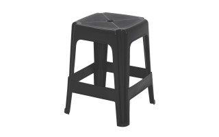 Banqueta Tramontina Icari Plást. Negro 45cm Banqueta Tramontina Icari Plást. Negro 45cm