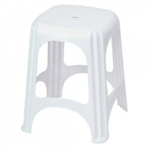 Banqueta Tramontina Niteroi Plást. Blanco 52cm