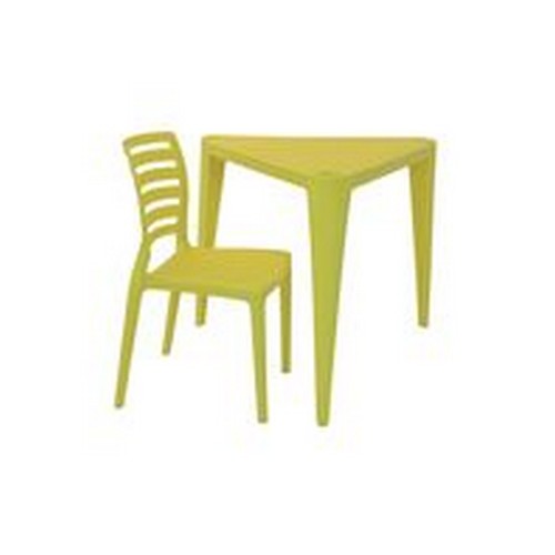 Mesa y Silla Infantil Tramontina Sofia 92486 Amarillo