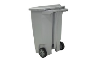 Basurero Tramontina 92815 Plástico Rueda 100L Gris Basurero Tramontina 92815 Plástico Rueda 100L Gris