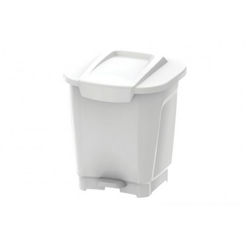 Basurero Tramontina 92811 Plastico Pedal 15L Blanco