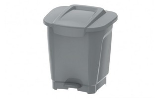 Basurero Tramontina 92811 Plastico Pedal 15L Gris Basurero Tramontina 92811 Plastico Pedal 15L Gris