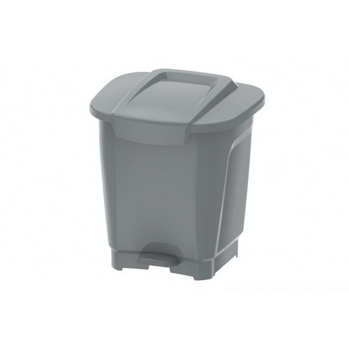 Basurero Tramontina 92811 Plastico Pedal 15L Gris