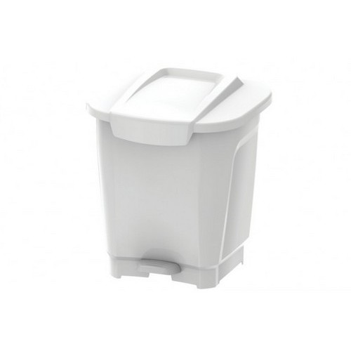 Basurero Tramontina 92812 Plastico Pedal 25L Blanco