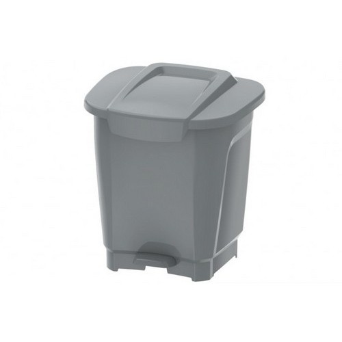 Basurero Tramontina 92812 Plastico Pedal 25L Gris