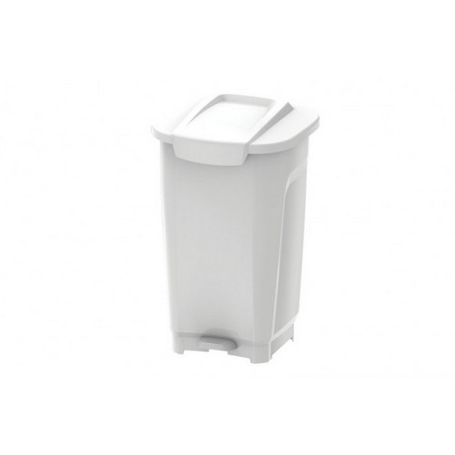 Basurero Tramontina 92813 Plastico Pedal 50L Blanco