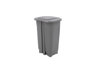 Basurero Tramontina 92813 Plastico Pedal 50L Gris