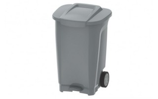 Basurero Tramontina 92815 Plástico Rueda 100L Gris Basurero Tramontina 92815 Plástico Rueda 100L Gris