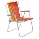 Silla de Playa Tramontina Samoa Aluminio Naranja/Amarillo