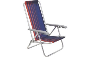 Silla Reclinable Tramontina Bali Alum. Azul 4 posiciones Silla Reclinable Tramontina Bali Alum. Azul 4 posiciones