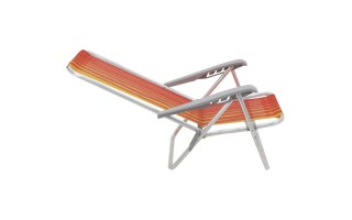 Silla Reclinable Tramontina Bali Alum. Naranja 4 posiciones Silla Reclinable Tramontina Bali Alum. Naranja 4 posiciones
