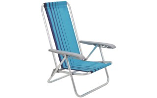 Silla Reclinable Tramontina Bali Alum. Celeste 4 posiciones Silla Reclinable Tramontina Bali Alum. Celeste 4 posiciones
