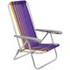 Silla Reclinable Tramontina Bali Alum. Lila 4 posiciones