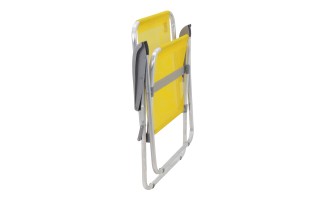 Silla de Playa Tramontina Creta Aluminio Amarillo Silla de Playa Tramontina Creta Aluminio Amarillo