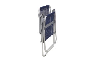 Silla de Playa Tramontina Creta Aluminio Azul Oscuro